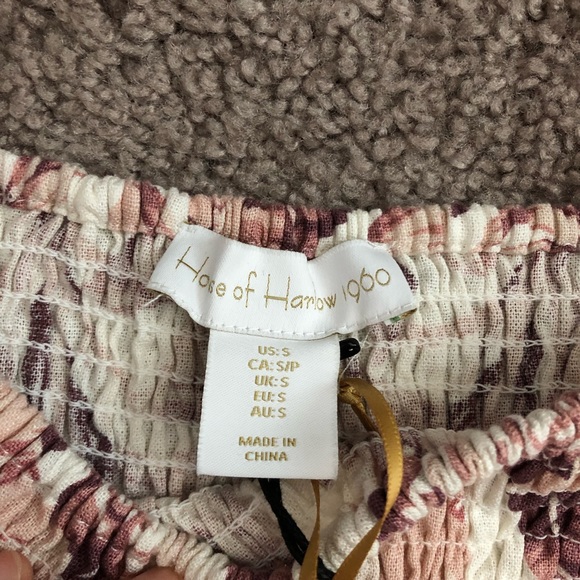 House of Harlow 1960 Womens Linen Midi Dress Banana Leaf - Picture 8 of 14